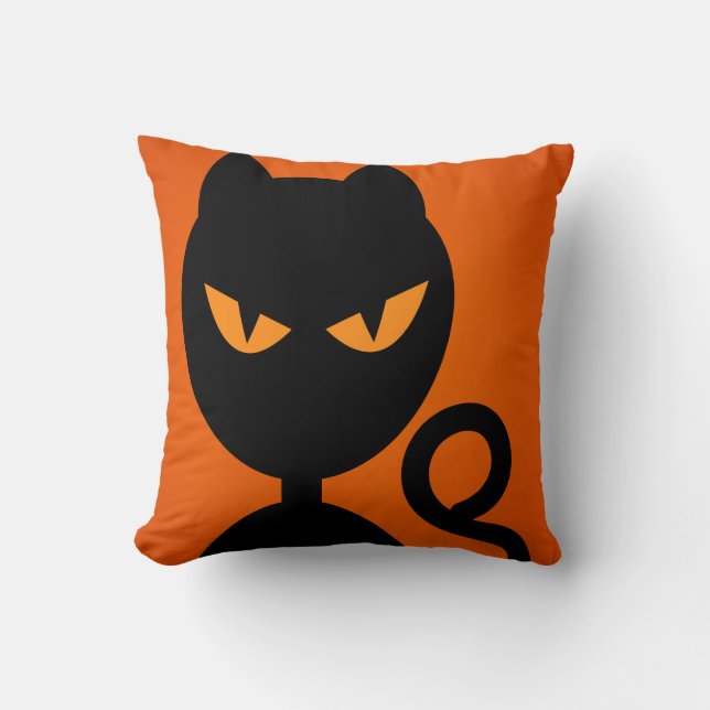 Hallow Pillows Creepy Cats Kudde (Framsida)