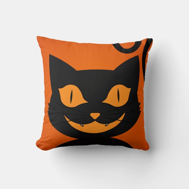 Hallow Pillows Creepy Cats Kudde (Framsida)