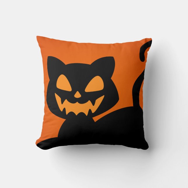Hallow Pillows Creepy Cats Kudde (Framsida)