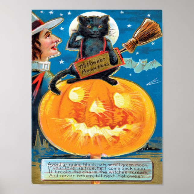Hallowans försiktighetsåtgärder poster (Framsidan)