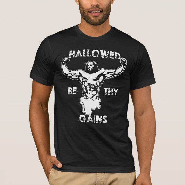 Hallowed var Thy affärsvinster T-shirt (Framsida)