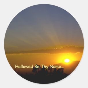 Hallowed var Thy namn Runt Klistermärke