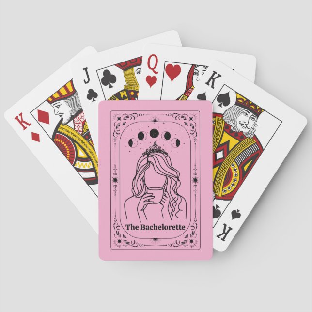 Hallowedding Tarot Brud Brudtärna Bröllop Party Casinokort (Baksidan)
