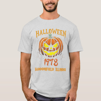 Halloween 1978 Helgdag Spooky Myers Pumpkin Haddon T Shirt
