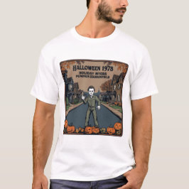 Halloween 1978 Holiday Spooky Myers Pumpkin Haddon T Shirt