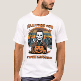 Halloween 1978 Holiday Spooky Myers Pumpkin Haddon T Shirt