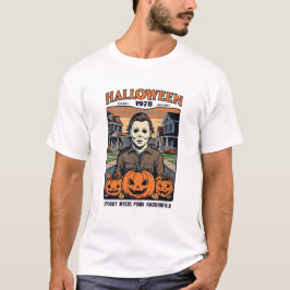 Halloween 1978 Holiday Spooky Myers Pumpkin Haddon T Shirt