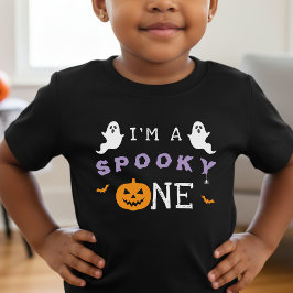 Halloween 1-års födelsedag Spooky One Ghost Goth T Shirt