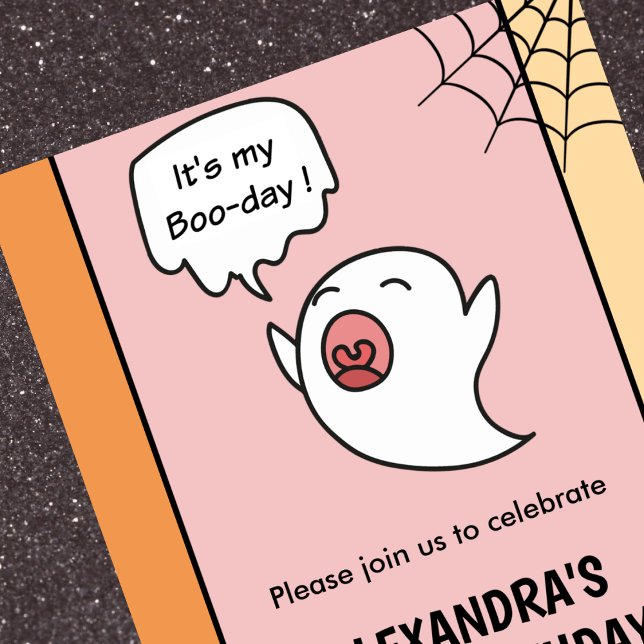 Halloween 1-års inbjudan rosa lilla boo (Halloween-1st-birthday-invitations-pink-little-boo-1)