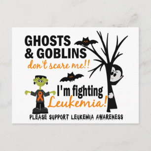 Halloween 1 Leukemia Warrior Vykort