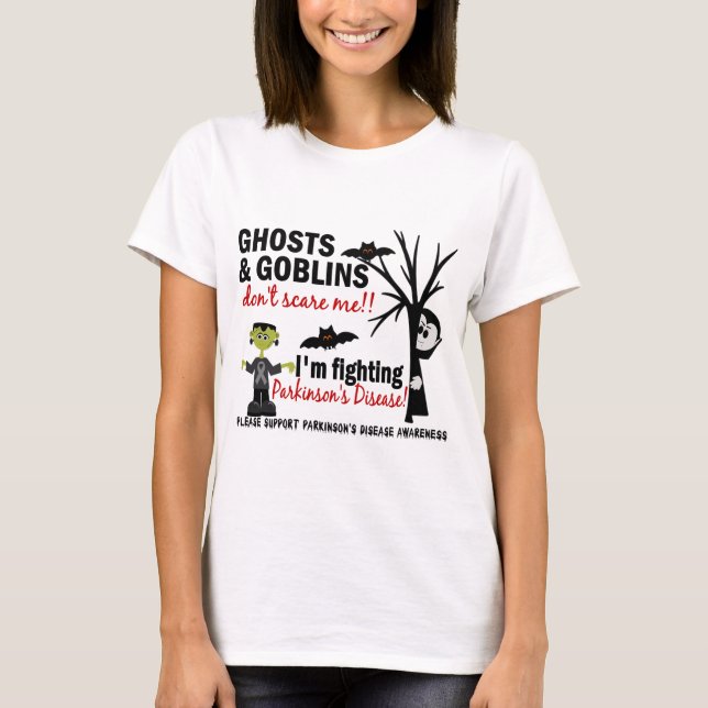 Halloween 1 Parkinsons sjukdomkrigare Tee (Framsida)