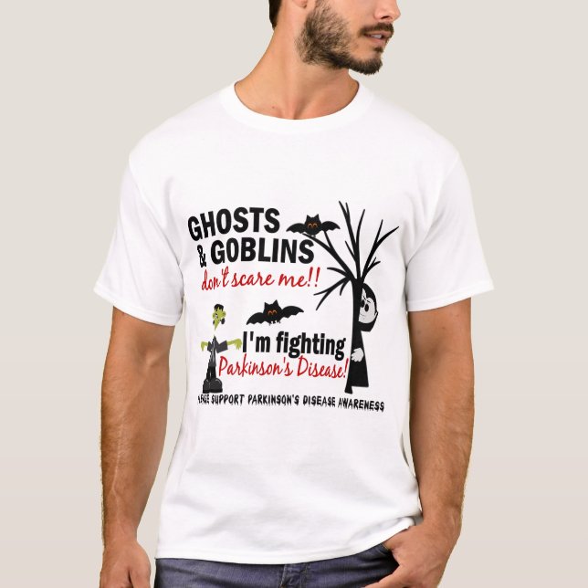 Halloween 1 Parkinsons sjukdomkrigare Tee (Framsida)