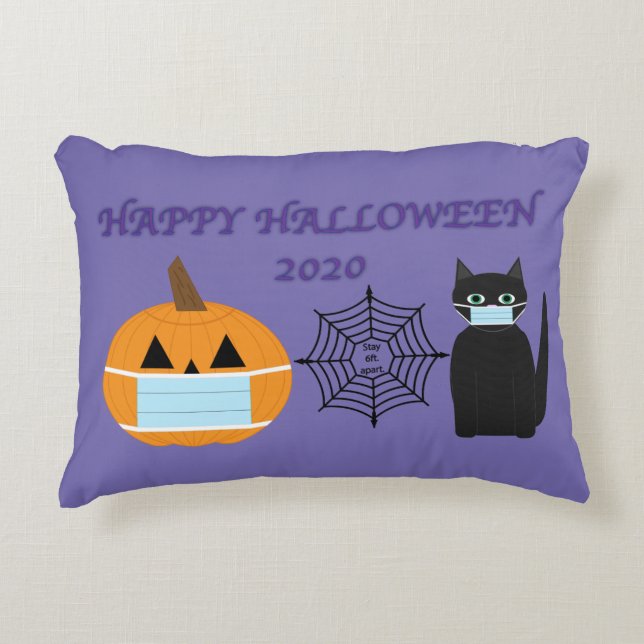 Halloween 2020 prydnadskudde (Framsidan)