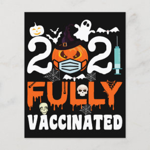 Halloween 2021 Fullständigt Vaccinerad Roligt Kost