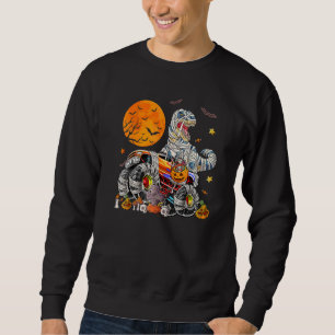 Halloween 2022 Rex Mummy Monster Truck Pumpa Cos Lång Ärmad Tröja