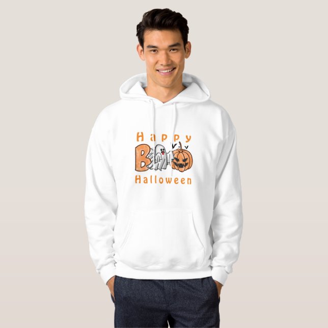 Halloween 2024: Happy halloween hoodie T Shirt (Hel framsida)