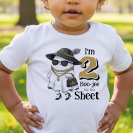 Halloween 2:a födelsedagen Funny Ghost Two Boujee T Shirt