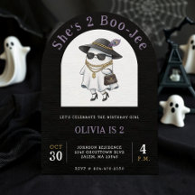 Halloween 2:a födelsedagen Party Ghost Two Boujee