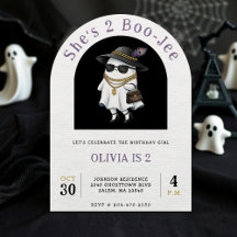 Halloween 2:a födelsedagen Party Ghost Two Boujee