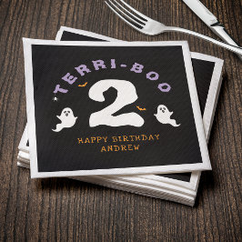 Halloween 2:a födelsedagen Terri-Boo Twos Ghost Go Pappersservett
