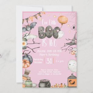 Halloween 2:a födelsedagen Vår lilla boo är två Ro Inbjudningar