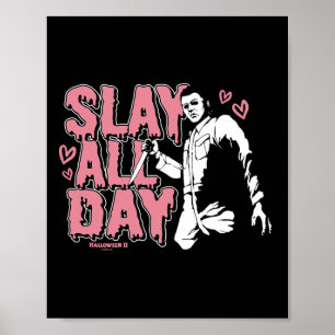 Halloween 2 Alla hjärtans dag Michael Myers Slay A Poster