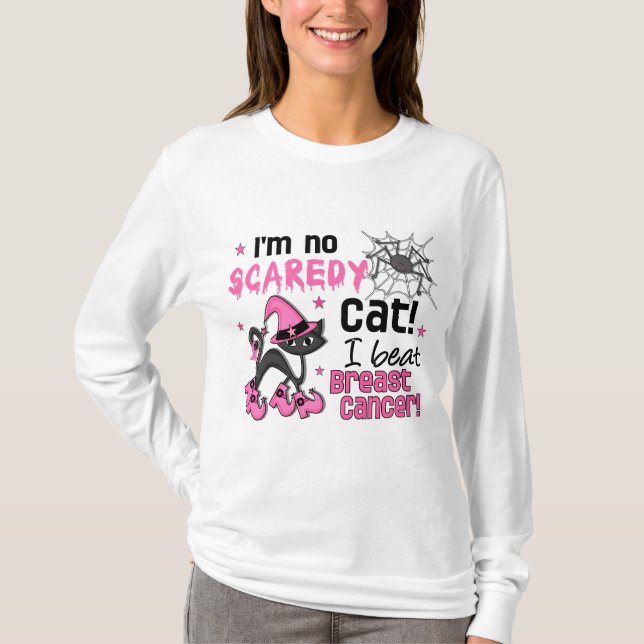 Halloween 2 bröstcancer överlevande t shirt (Framsida)