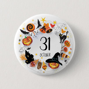Halloween 31 OKTOBER KNÄPPAS - "fest eller lurar Knapp