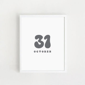 Halloween 31 oktober poster