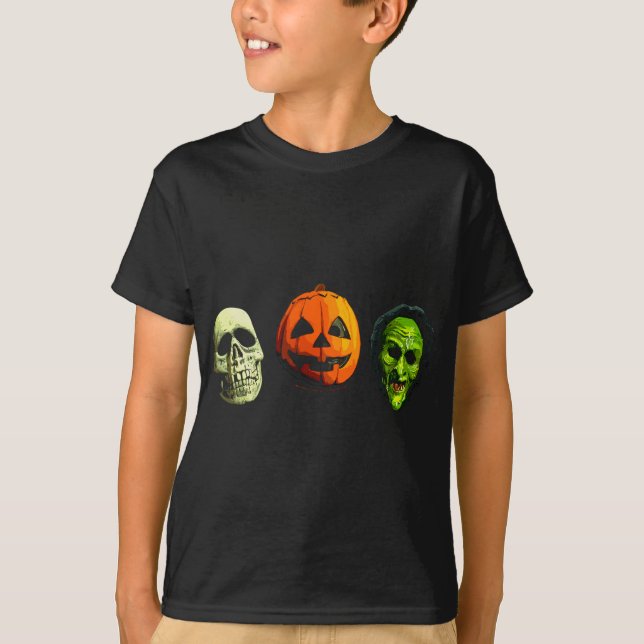 Halloween 3 Silver Shamrock Mask T Shirt (Framsida)