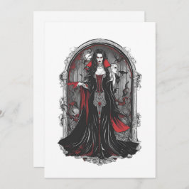 Halloween 4 vampyr, skrämmande monster, skräck, 1, inbjudningar