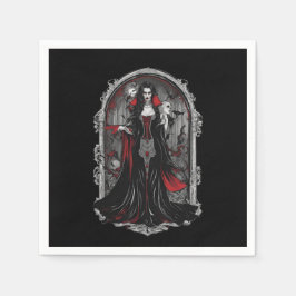 Halloween 4 vampyr, skrämmande monster, skräck, ro pappersservett