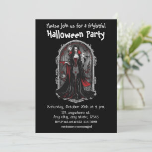 Halloween, 4 vampyrer, skrämmande, skrämmande, inbjudningar