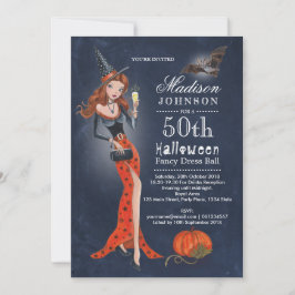 Halloween | 50-års födelsedagsfest | Inbjudan