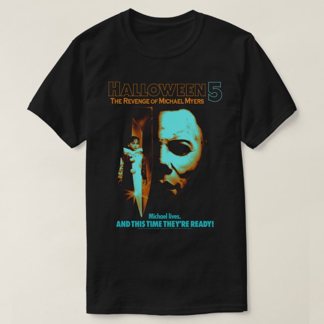 Halloween 5 Michael Myers 2 Tone-regementet T Shirt (Design framsida)