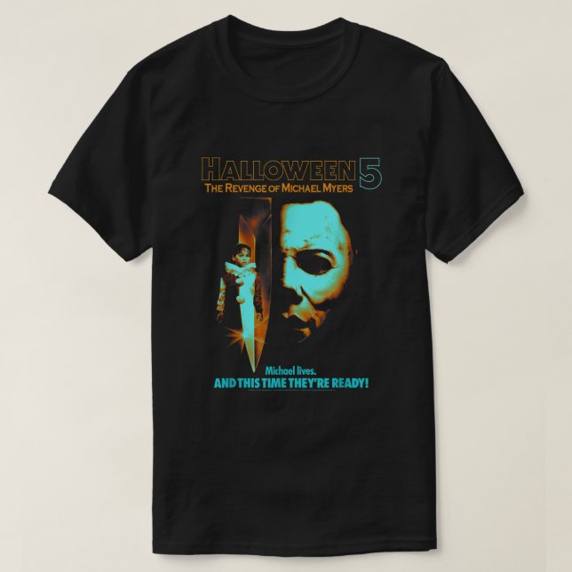 Halloween 5 The Revenge of Michael Myers Two Tone  T Shirt (Design framsida)