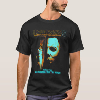 Halloween 5 The Revenge of Michael Myers Two Tone  T Shirt