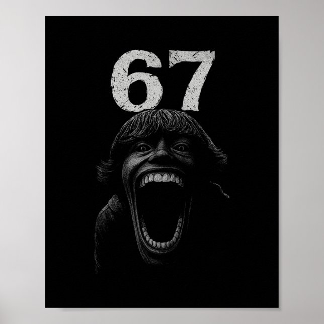 Halloween 67 Scp Horror Face Scary Costume Shirt H Poster (Framsidan)