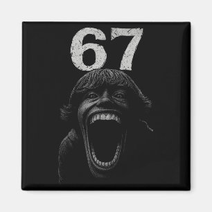 Halloween 67 Scp Skräck Ansikte Skräck Kostym Tröj Magnet