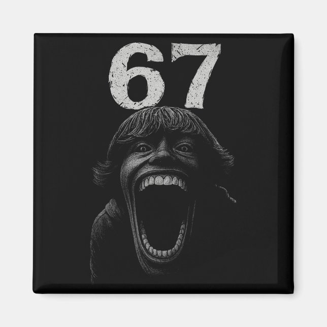 Halloween 67 Scp Skräck Ansikte Skräck Kostym Tröj Magnet (Framsidan)