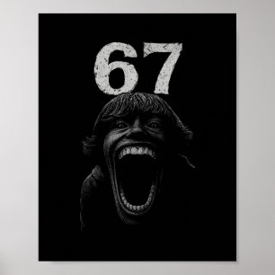Halloween 67 Scp Skräck Ansikte Skräck Kostym Tröj Poster