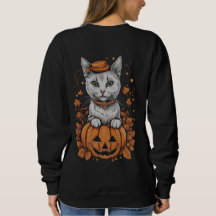Halloween 6 kattunge, jack-o-lantern, gåva, kattun