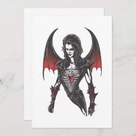 Halloween 6 vampyr, skräck, skrämmande vampyr,1 inbjudningar