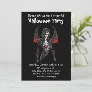 Halloween, 6 vampyrer, skrämmande, skrämmande, inbjudningar