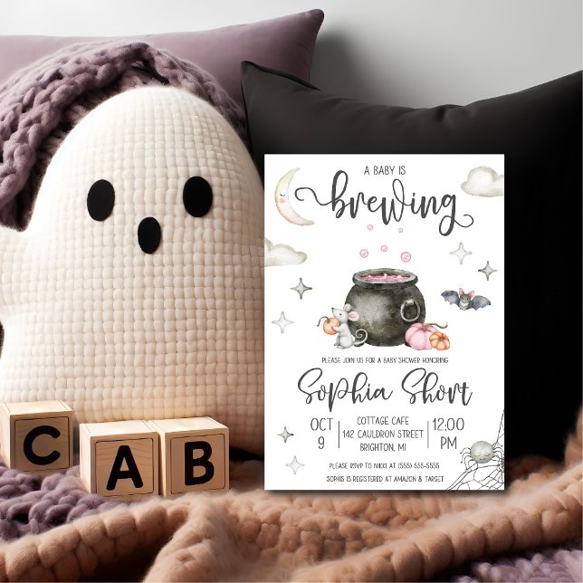 Halloween A Baby är en inbjudan till babyåda (Skapare uppladdad)