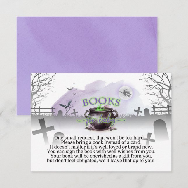 Halloween A Baby brinner Bok Infoga Tilläggskort (Fram/baksida)