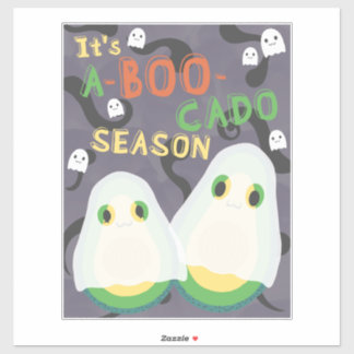 Halloween A-BOO-Cado Spooky Cute Avocado Spöken Klistermärken