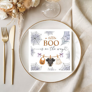 Halloween A Little Boo Baby Shower Servetter