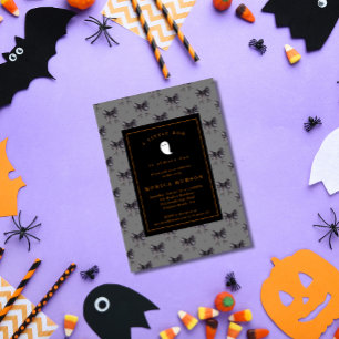 Halloween A Little Boo Coquette Baby Shower Inbjudningar