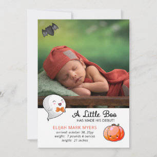 Halloween A Little Boo Ghost - Pojke Birth